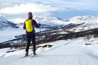 Solløypa fra Grøtsetra skianlegg mot Porten. Foto: Visit Oppdal